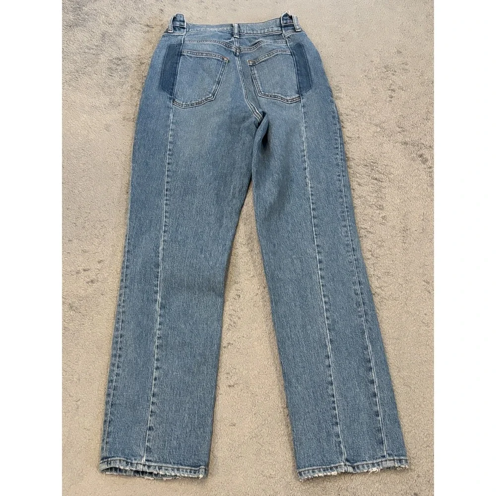 Abercrombie & Fitch Jeans Womens 28/6 90s Ultra High Rise Light Wash Blue Denim